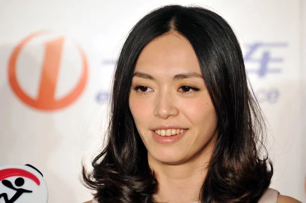 中国の女優 八尾陳出席北京 中国の商業キャンペーン 2011 — ストック写真