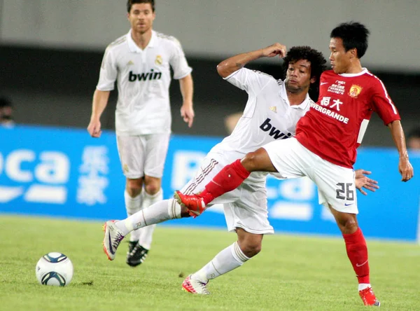 Marcelo Vieira Silva Junior Real Madrid Centrum Výzvy Pingfeng Guangzhou — Stock fotografie