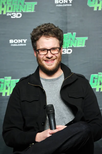 Canadian Actor Seth Rogen Attends Press Conference Movie Green Hornet — Stock Photo, Image