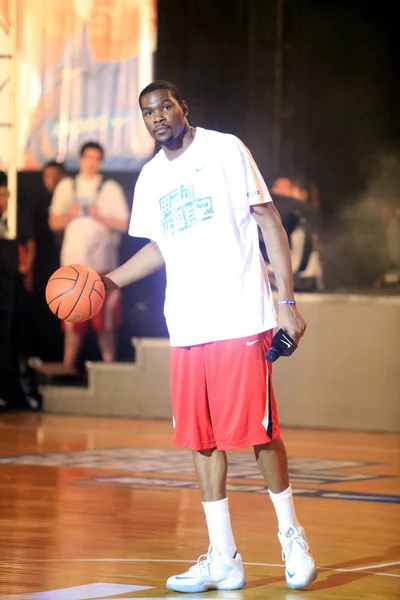 Nba Player Kevin Durant Oklahoma City Thunder Pictured His China — Stock Photo, Image