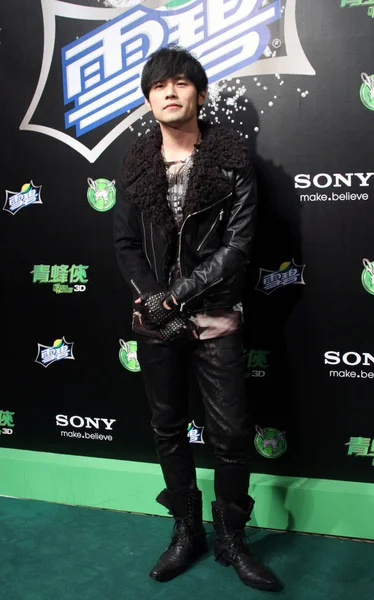 Cantor Ator Taiwanês Jay Chou Participa Estreia Filme Green Hornet — Fotografia de Stock