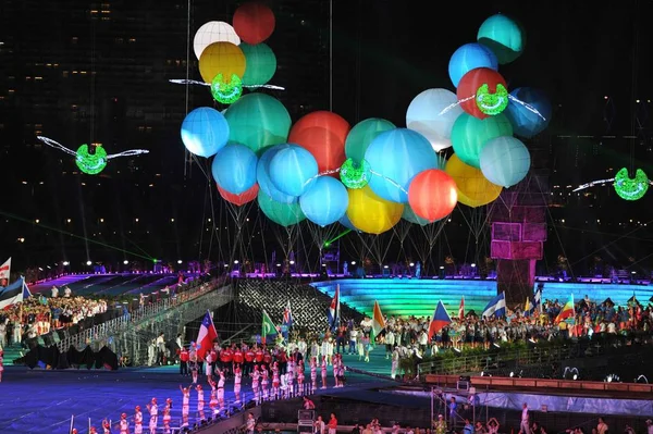 Secara Keseluruhan Acara Pembukaan Universiade Musim Panas Shenzhen Selatan Provinsi — Stok Foto