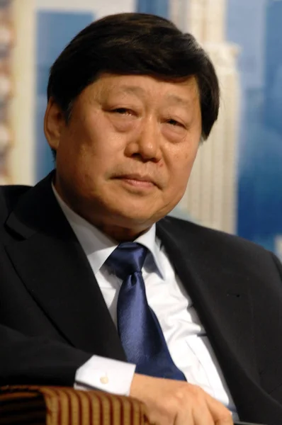 2009年11月18日 海尔集团董事长张瑞敏在山东省青岛市2009年中国论坛上被看到 — 图库照片