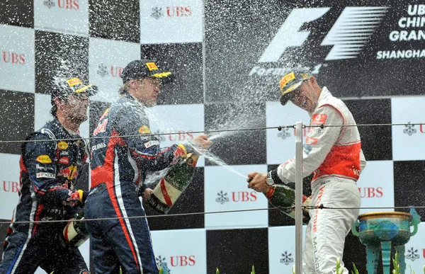 Mclaren Mercedes Lewis Hamilton Gran Bretaña Derecha Red Bull Racings —  Fotos de Stock