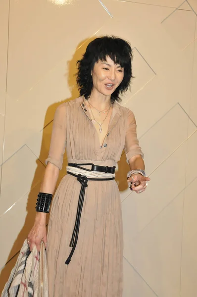 Actrice Hong Kong Maggie Cheung Souligne Événement Promotionnel Pour Burberry — Photo