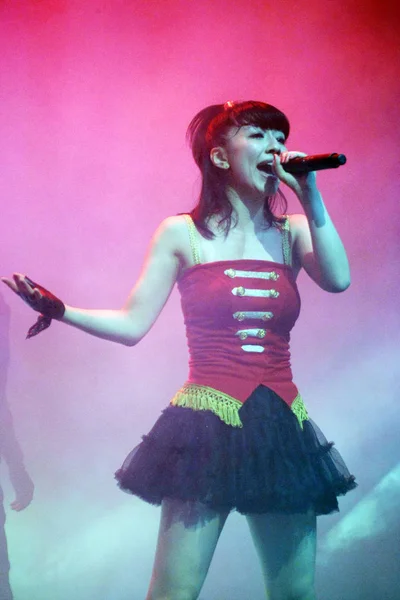 Japanse Zangeres Tamaki Nami Van Pop Presteert Tijdens Haar Concert — Stockfoto