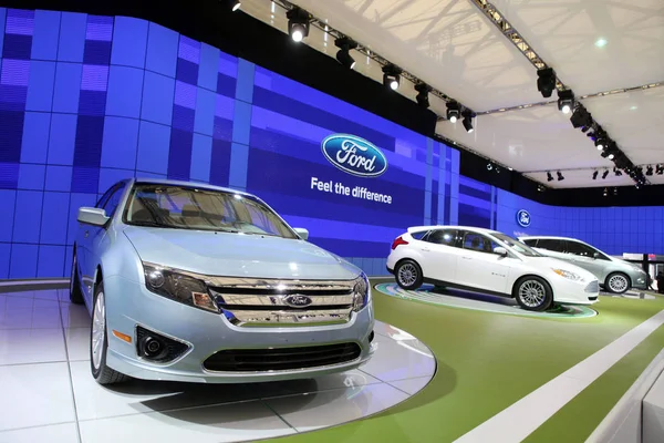 Ford Carros São Exibidos Shanghai Auto Show Xangai Abril 2011 — Fotografia de Stock