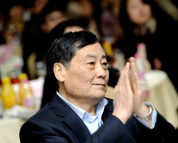 Zong Qinghou Předseda Výkonný Ředitel Wahaha Group Účastní Slavnostního Vyhlášení — Stock fotografie