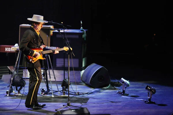 Music Legend Bob Dylan Performs His Concert Workers Gymnasium Beijing — Stock Photo, Image