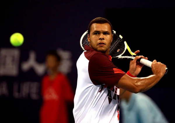 Wilfried Tsonga Fransa Nın Ulusal Tenis Merkezi Ekim 2011 Tarihinde — Stok fotoğraf