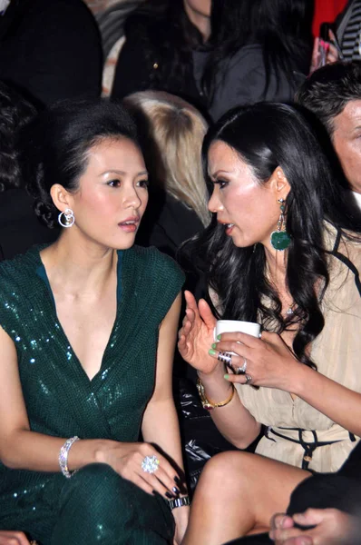 Actriz China Zhang Ziyi Izquierda Wendi Deng Murdoch Esposa Del — Foto de Stock