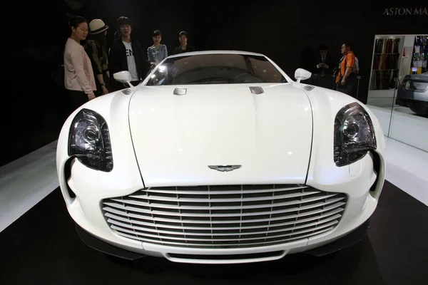 Aston Martin One Visto Exposição 14Th Shanghai International Automobile Industry — Fotografia de Stock