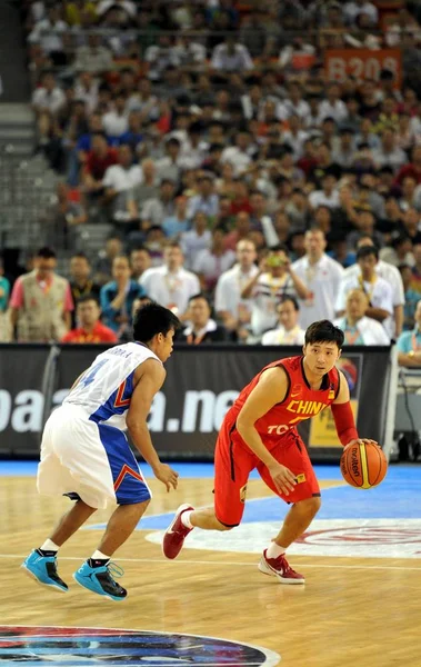 Chinas Liu Wei Styr Bollen Sin Preliminära Omgången Match Mot — Stockfoto