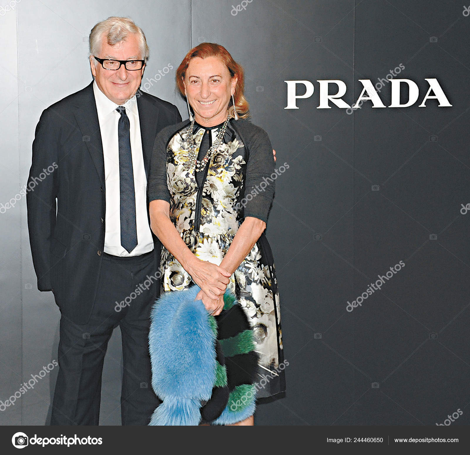 Pradas Chief Executive Patrizio Bertelli Poses His Wife Fashion Designer –  Stock Editorial Photo © ChinaImages #244460650