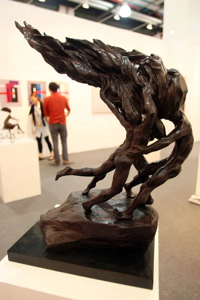 Una Obra Arte Exhibe Durante Feria Arte Shanghai 2011 Shanghaimart —  Fotos de Stock