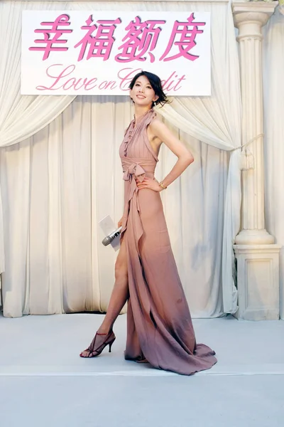 Taiwanese Model Actrice Lin Chi Ling Woont Een Persconferentie Voor — Stockfoto