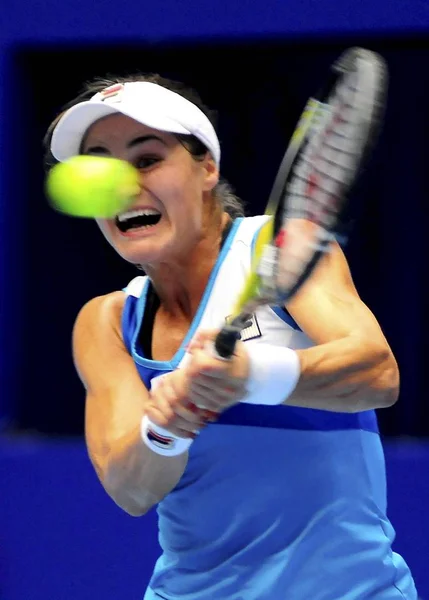 Monica Niculescu Roumanie Retourne Tir Contre Andrea Petkovic Allemagne Demi — Photo