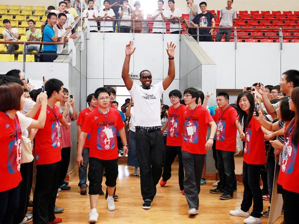 Estrella Nba Carl Landry Los Hornets Nueva Orleans Saluda Los — Foto de Stock