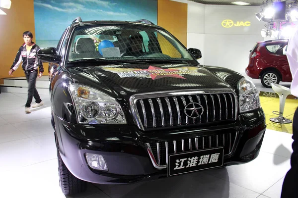 Une Voiture Jac Est Exposée Lors Salon Auto Haikou Dans — Photo