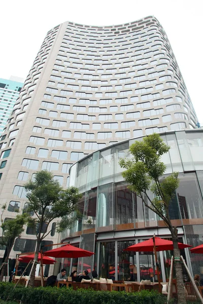 Θέα Στο Ξενοδοχείο Andaz Στη Σανγκάι Ψυχαγωγικό Και Τουριστικό Ορόσημο — Φωτογραφία Αρχείου