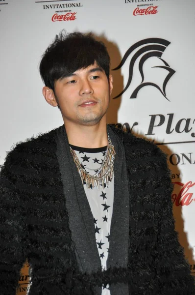 Taiwanese Musician Film Producer Jay Chou Attends Conference Banquet Hosted — Stock Photo, Image