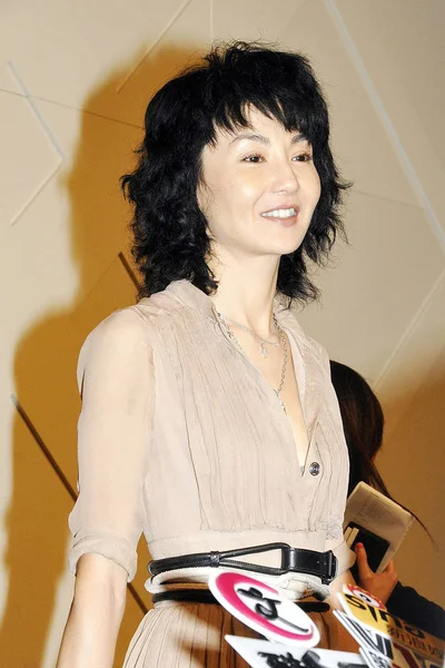 香港女優マギー チャン 中国でバーバリーのプロモーション イベントのハイライト 2011 — ストック写真