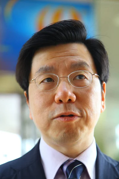 Kaifu Lee Volt Kína Vezetője Google Inc Képen Egy Fórum — Stock Fotó