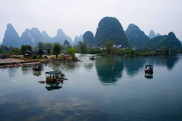 Blick Auf Den Lijiang Fluss Guilin Provinz Guangxi Südosten Chinas — Stockfoto