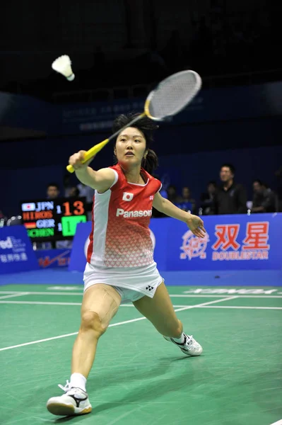 Japans Eriko Hirose Bwf Badminton Sudirman Cup 2011 Qingdao Doğu — Stok fotoğraf