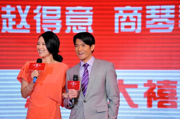 Kinesiska Skådespelerskan Zhang Ziyi Och Hong Kong Sångare Och Skådespelare — Stockfoto