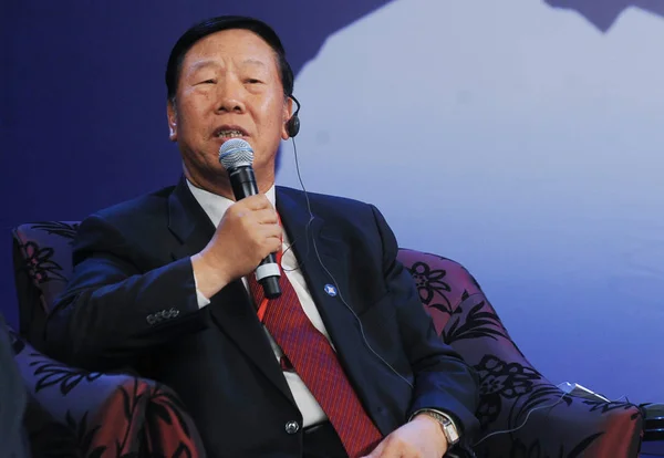 Dai Xianglong Przewodniczący Krajowej Rady Bezpieczeństwa Socjalnego Przemawia Forum Lujiazui — Zdjęcie stockowe