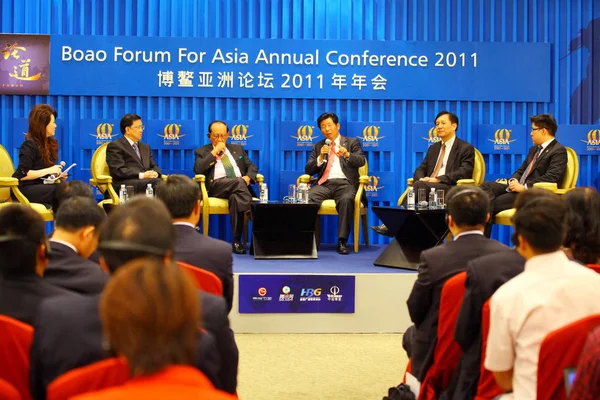 Long Yongtu Secretario General Del Foro Boao Para Asia Bfa — Foto de Stock