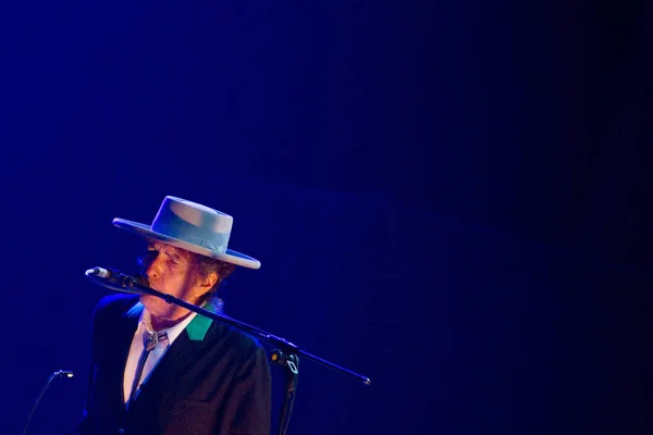 Bob Dylan Leyenda Música Estadounidense Actúa Concierto Gran Escenario Shanghái —  Fotos de Stock