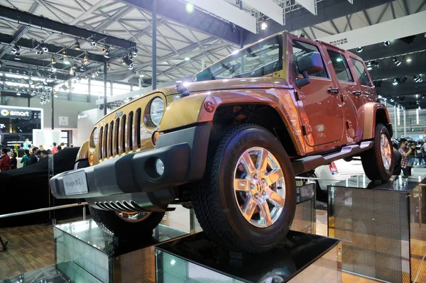 Chrysler Jeep Wrangler Jest Widoczne Wyświetlaczu Wystawie Shanghai International Automobile — Zdjęcie stockowe