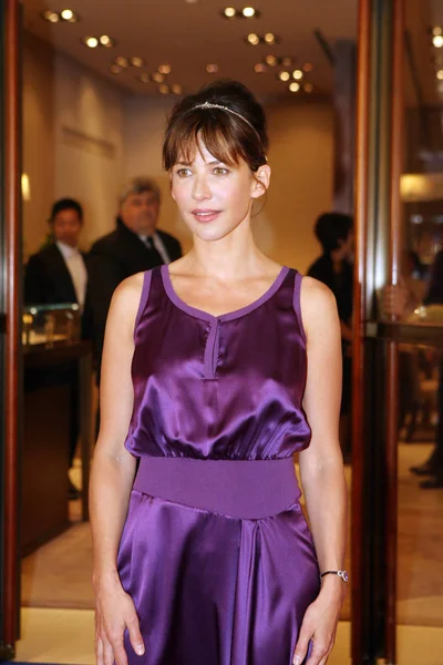 Actriz Francesa Sophie Marceau Asiste Evento Promocional Para Casa Joyería — Foto de Stock