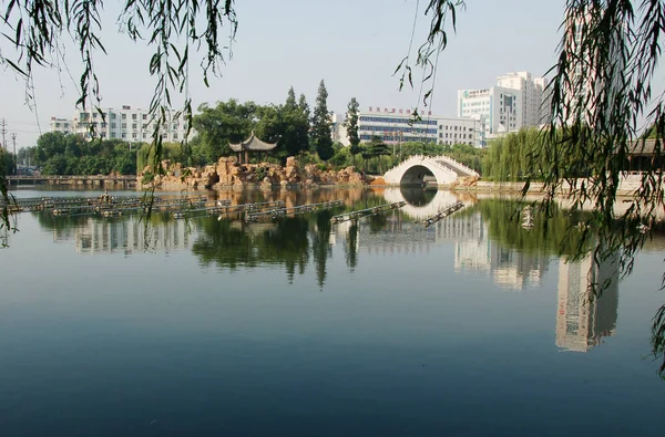 Kilátás Park Chaohu East Chinas Anhui Tartomány Szeptember 2011 — Stock Fotó