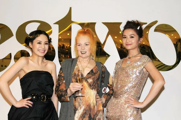 Fashion Desinger Britannica Vivienne Westwood Centro Gillian Chung Sinistra Charlene — Foto Stock