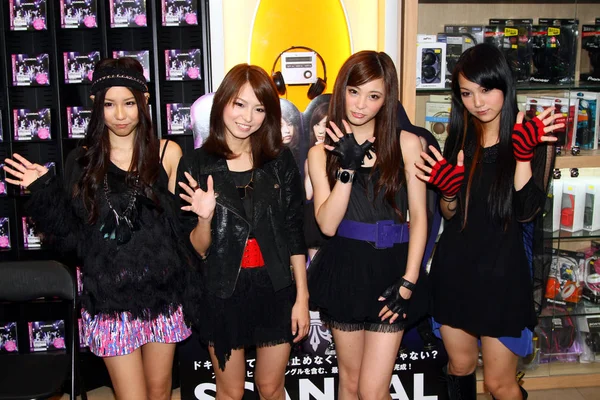 Membros Banda Japonesa Garotas Scandal Participam Uma Reunião Com Fãs — Fotografia de Stock