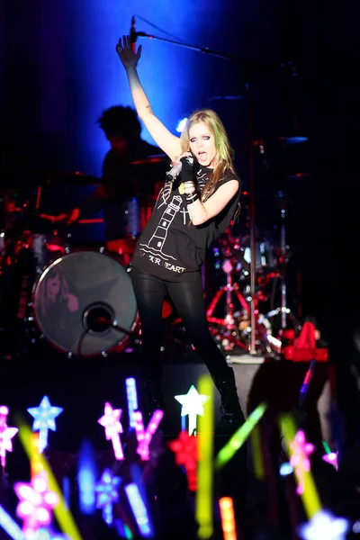 Cantora Canadense Avril Lavigne Apresenta Concerto Sua Turnê Black Star — Fotografia de Stock