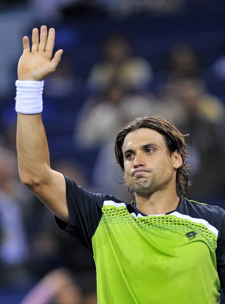 David Ferrer Spanya Ekim 2011 2011 Shanghai Rolex Masters Turnuvası — Stok fotoğraf