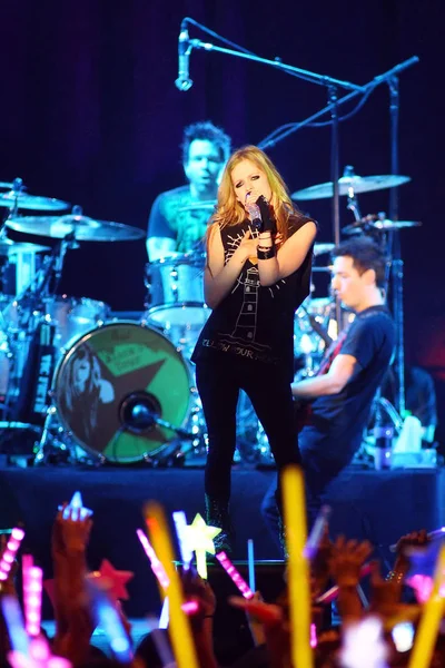 Kanadische Sängerin Avril Lavigne Tritt Mai 2011 Bei Einem Konzert — Stockfoto