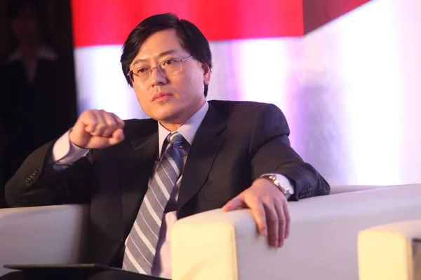 Yang Yuanqing Actual Ceo Del Grupo Lenovo Fotografiado Durante Una — Foto de Stock