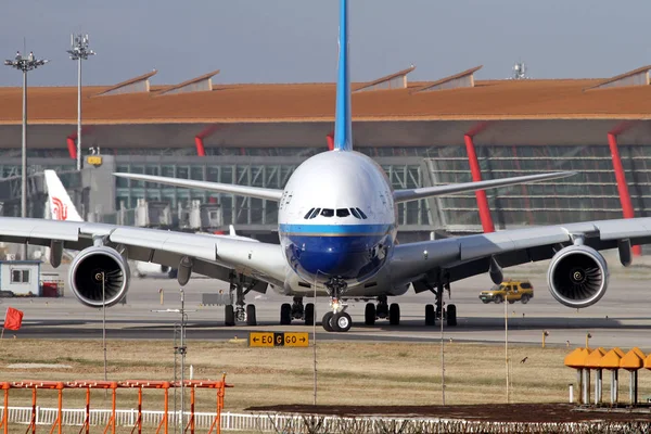 Chinas Premier Airbus A380 Jumbo Jet China Southern Airlines Prépare — Photo