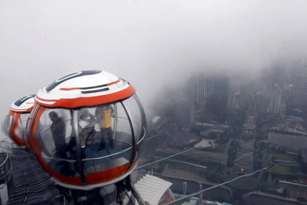 View Worlds Highest Ferris Wheel Top Canton Tower Guangzhou City — Stock Photo, Image