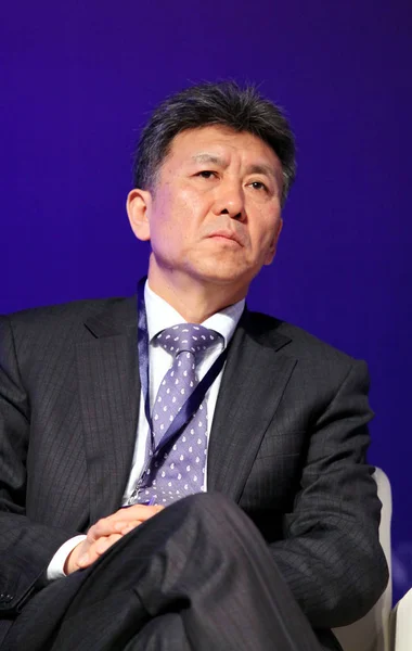 Liou Jiren Předseda Výkonný Ředitel Společnosti Neusoft Corporation Navštěvuje Fórum — Stock fotografie
