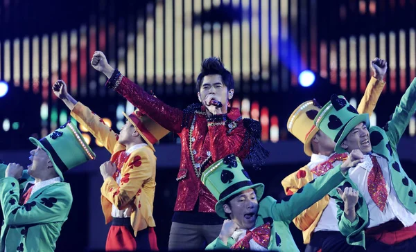 Cantante Taiwanés Jay Chou Actúa Concierto Durante Gira Mundial Por — Foto de Stock