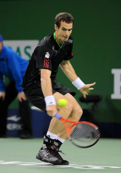 Andy Murray Gran Bretaña Devuelve Una Oportunidad Contra Stanislas Wawrinka — Foto de Stock