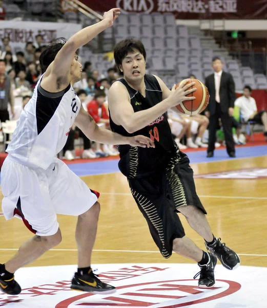 Kosuke Takeuchi Del Giappone Destra Sfida Giocatore Della Corea Del — Foto Stock