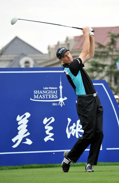 Jim Furyk Yhdysvaltojen Tees Aikana Lake Malaren Shanghai Masters Golf — kuvapankkivalokuva