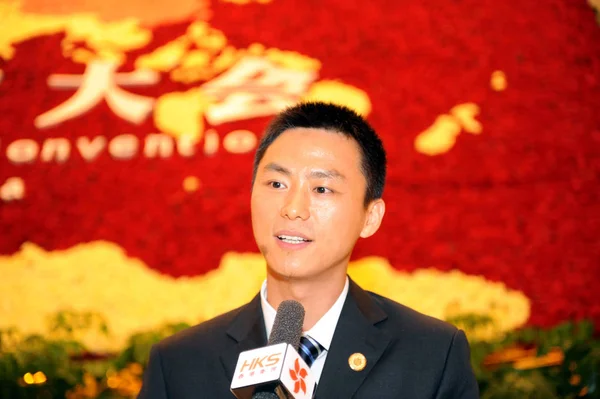 Tian Ning Presidente Ceo Zhejiang Panshi Information Technology Ltd Asiste —  Fotos de Stock